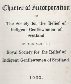 The Society's first Royal Charter